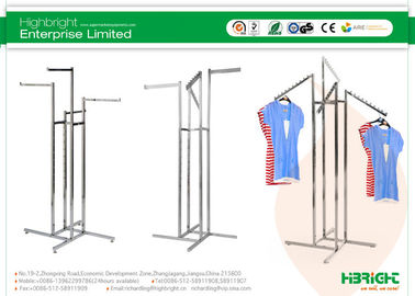 Clothes Display Racks 4 Way Arms Chrome Series HBE-GS-1