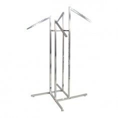 Clothes Display Racks 4 Way Arms Chrome Series HBE-GS-1