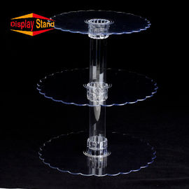 3 Tier Clear Acrylic Cupcake Display Stand