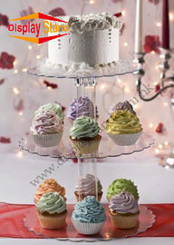 3 Tier Clear Acrylic Cupcake Display Stand