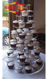 3 Tier Clear Acrylic Cupcake Display Stand