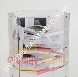 Transparent Acrylic Dump Bin Recyclable Waterproof For Advertising Products