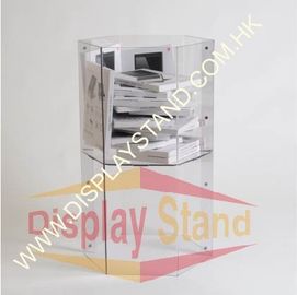 Transparent Acrylic Dump Bin Recyclable Waterproof For Advertising Products