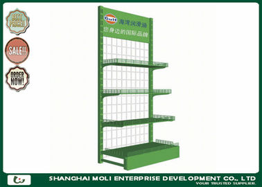 Gas Station Fuel oil can display rack wire mesh display stands  OEM & ODM