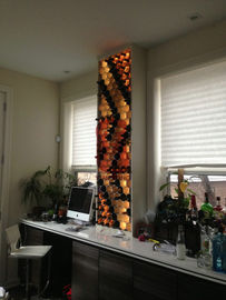 Custom 3 Bottle Honeycomb Red Wine Display Stands For Party