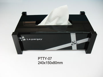 Black Napkin Dispenser, Acrylic Display Holders For 3/4/5 Stars Hotel