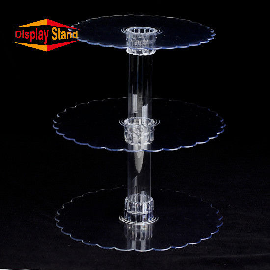 3 Tier Clear Acrylic Cupcake Display Stand