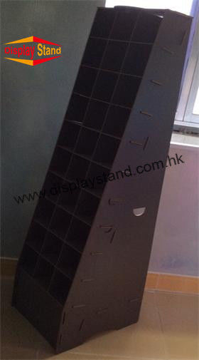 Customized Black Floor MDF Display Stand Shelf for Retail Stores