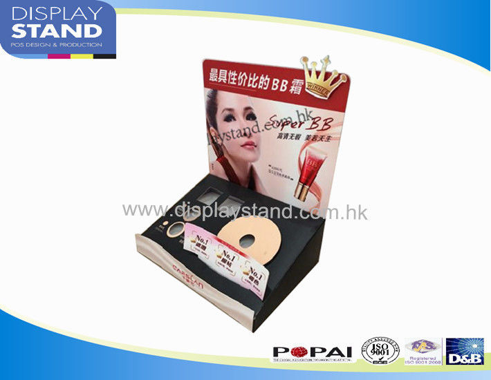 Cardboard Counter Display for Cosmetic Products,Liquid Makeup Beauty Products Display