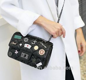 bolso al por mayor de la cadena del bolso de la PU del bolso de las mujeres del cuero de la PU de la moda, bolso crossbody, lirio Cheng de Shenzhen del precio de fábrica
